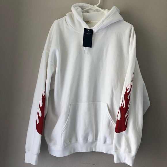 Brandy Melville Christy Flames Hoodie - Picture 2 of 4
